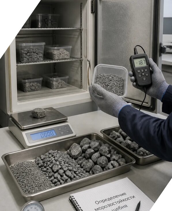 Определение морозостойкости щебня в Азове от 3594 р. | ЭкспертизаРоссия